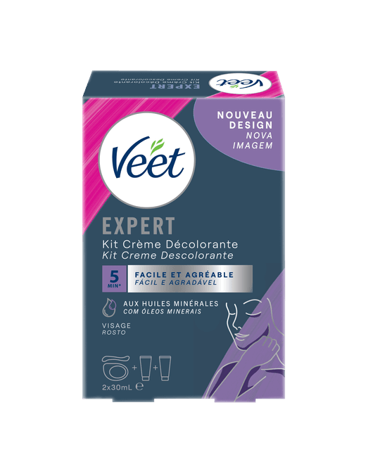 Veet Expert Kit Creme Descolorante Rosto e Corpo Veet